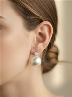 Earrings Ultima Edizione Woman in Silver Madreperla artificiale in bioresina OAO5717-12 - OAO5717-12
